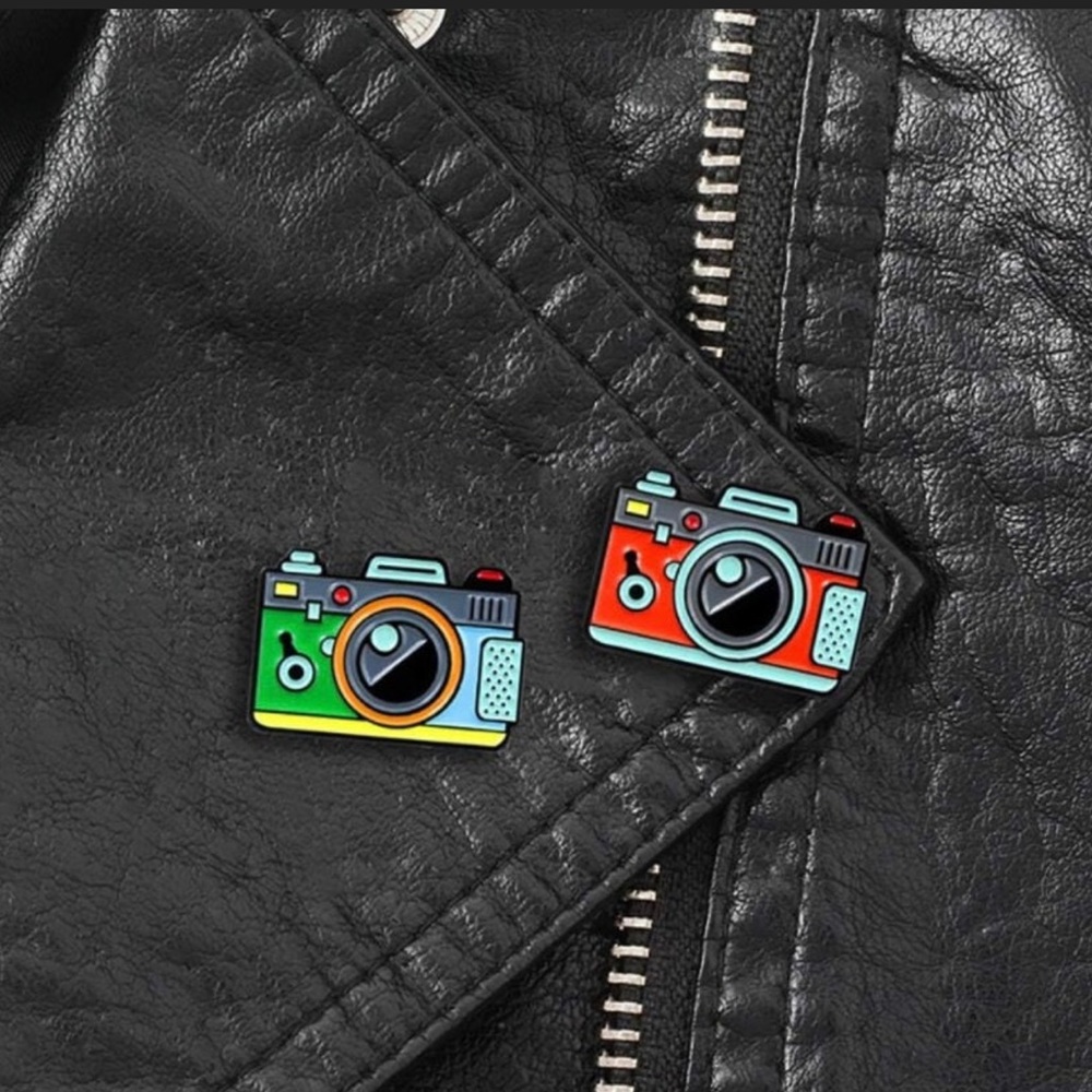 NEW| Camera 3pc Photography Enamel Brooch Pin Accessories